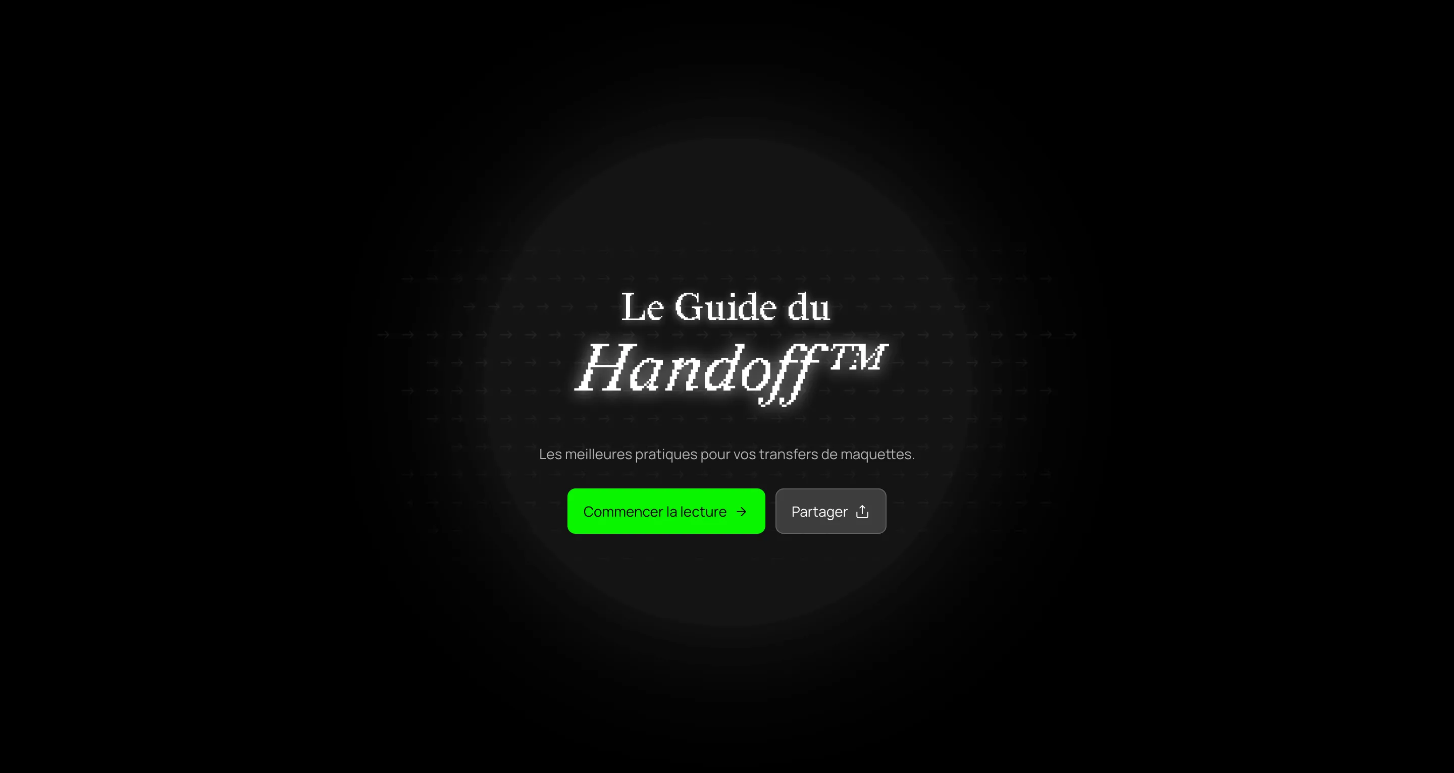 A screenshot of the website. This one shows the main screen.